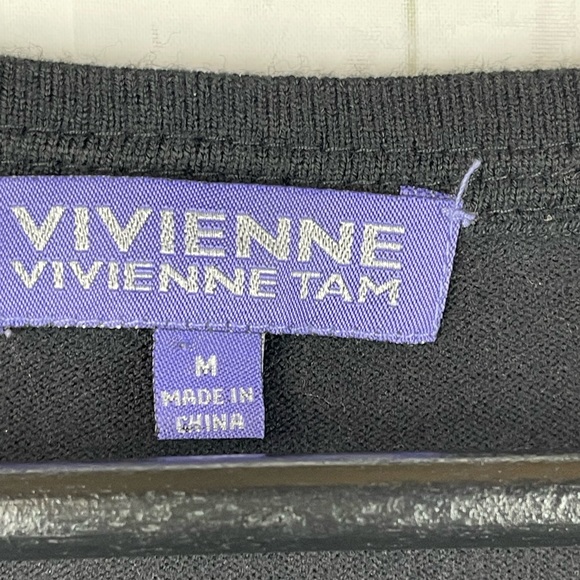 Vivienne Tam Black Cree Neck Tube Top Size M - Picture 6 of 6